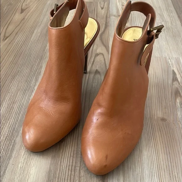 Lauren Ralph Lauren Tan Rayna Heeled Mule Ankle Boot 8.5 - Picture 8 of 8